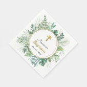 Elegant Leaves Orthodox Christelijk Baptisme Napki Servet (Hoek)