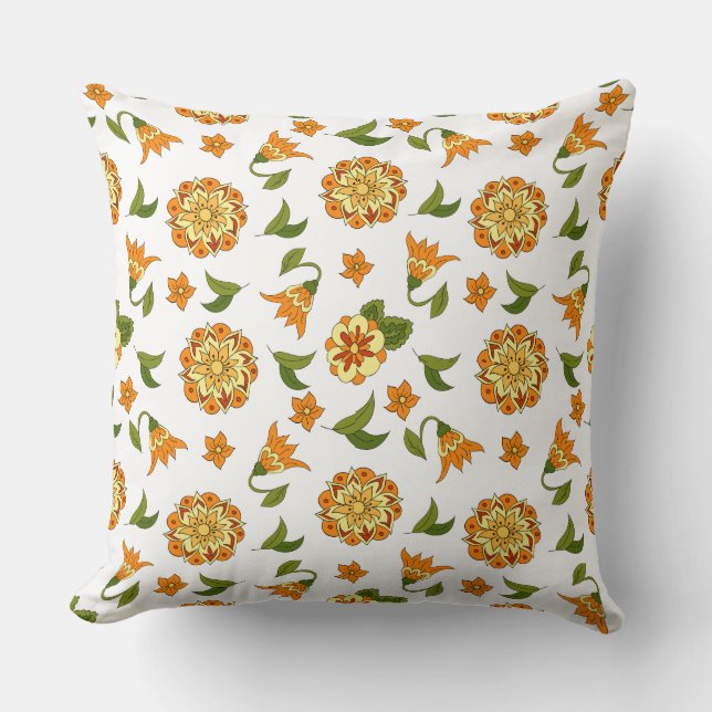 Elegant Leaves Plant Design Kussen (Voorkant)