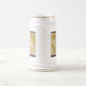 Elegant leder- en papier — Surname Motto Bierpul (Center)