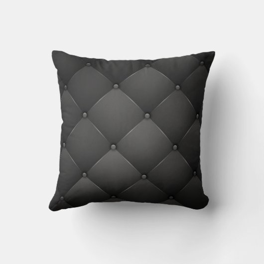 Elegant leder kussen (Achterkant)