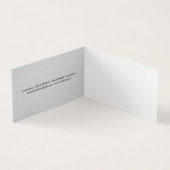 Elegant leder met luxe metalen sierstrip visitekaartje (Binnen)