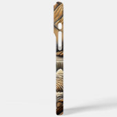 Elegant lederachtig Beer bij River Case-Mate iPhone Case (Achterkant / Links)