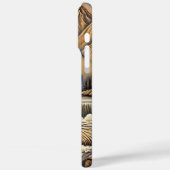 Elegant lederachtig Beer bij River Case-Mate iPhone Case (Achterkant / Links)