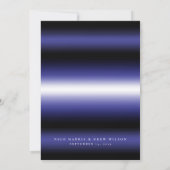 Elegant lederen trots bruiloft kaart (Achterkant)