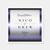 Elegant lederen trots bruiloft servet (Voorkant)