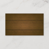 Elegant Leer & het Houten Visitekaartje van de (Achterkant)