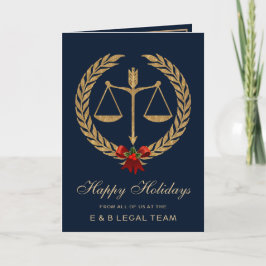 Elegant Legal Industry Holiday Feestdagen Kaart