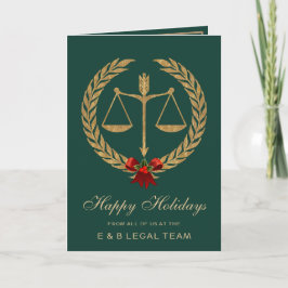 Elegant Legal Industry Holiday Feestdagen Kaart