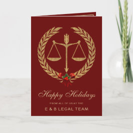 Elegant Legal Industry Holiday kerstKaarten Feestdagen Kaart