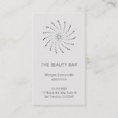 Elegant leisteen grijs Abstract bloemmodern Visitekaartje (Voorkant)