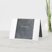 Elegant leisteen grijs stucco blanco dank u bedankkaart (Achterkant)