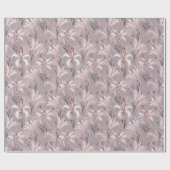 Elegant lelie inpakpapier – Floral Gift Wrap (Vlak)