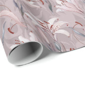 Elegant lelie inpakpapier – Floral Gift Wrap (Rol Hoek)