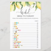 Elegant Lemon Emoji Pictionary Game (Voorkant)