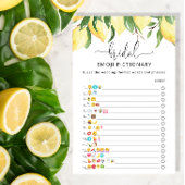 Elegant Lemon Emoji Pictionary Game