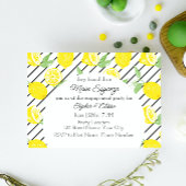 Elegant Lemon Engagement Party Kaart