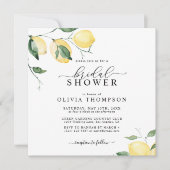 Elegant Lemon Fruit Waterverf Boho Vrijgezellenfee Kaart (Voorkant)