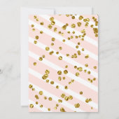 Elegant Lemon Gold Glitter Vrijgezellenfeest Kaart (Achterkant)