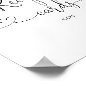 Elegant Lemon laat je recept hier achter Poster (Hoek)