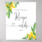 Elegant Lemon laat je recept hier achter Poster (Voorkant)