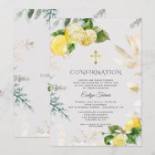 Elegant Lemon maakt een gouden bevestiging van het Kaart (Voorkant / Achterkant)