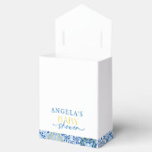 Elegant Lemon Mediterraan Baby shower Bedankdoosjes (Geopend)