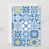 Elegant Lemon Mediterraan Baby shower Kaart (Achterkant)