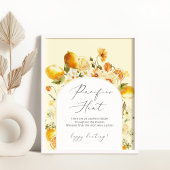 Elegant lemon Pacifier jachtgame Poster