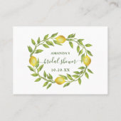 Elegant Lemon raden hoeveel gamekaart Visitekaartje (Achterkant)