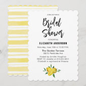 Elegant Lemon Summer Bridal Shower Kaart (Voorkant / Achterkant)