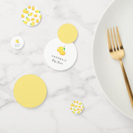 Elegant Lemon Theme Baby shower Minimale Moderne Confetti
