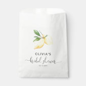 Elegant Lemon Vrijgezellenfeest Favor Bags Bedankzakje (Voorkant)