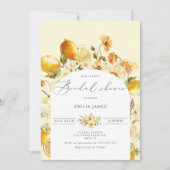 Elegant lemon vrijgezellenfeest kaart (Voorkant)