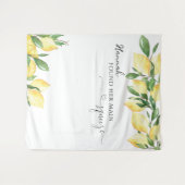 Elegant Lemon Vrijgezellenfeest Tapestry Wandkleed (Voorkant (horizontaal))