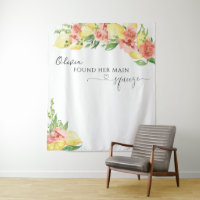 Elegant Lemon Vrijgezellenfeest Tapestry