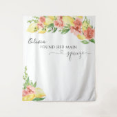 Elegant Lemon Vrijgezellenfeest Tapestry Wandkleed (Voorkant)