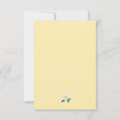 Elegant Lemon Waterverf RSVP Kaartje (Achterkant)