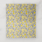 Elegant Lemon-wijnpatroon kiest uw kleur Plaatskaartje (Binnenkant ongevouwen)