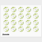 Elegant Lemons Bridal Hartelijk dank Ronde Sticker (Vel)