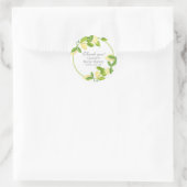 Elegant Lemons Bridal Hartelijk dank Ronde Sticker (Tas)
