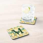 Elegant Lemons en Greenery Bier Onderzetter (Rechterzijde)