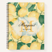 Elegant Lemons Family Recipe Notitieboek (Voorkant)
