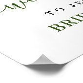 Elegant Lemons Greenery VRIJGEZELLENFEEST Welkom Poster (Hoek)