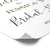 Elegant Lemons Greenery Welcome BRIDAL SGHOWER Poster (Hoek)