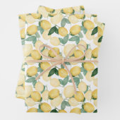 Elegant Lemons Inpakpapier Vel (In situ)