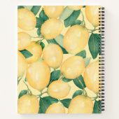 Elegant Lemons Personalized Recipe Notitieboek (Achterkant)