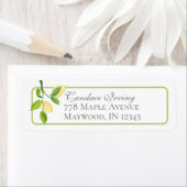 Elegant Lemons Return Address Label (Insitu)