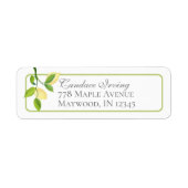 Elegant Lemons Return Address Label (Voorkant)