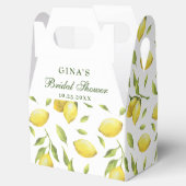 Elegant Lemons Waterverf Greenery VRIJGEZELLENFEES Bedankdoosjes (Geopend)