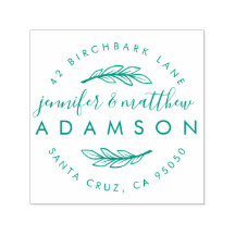 Elegant lente bruiloft paar's retour adres